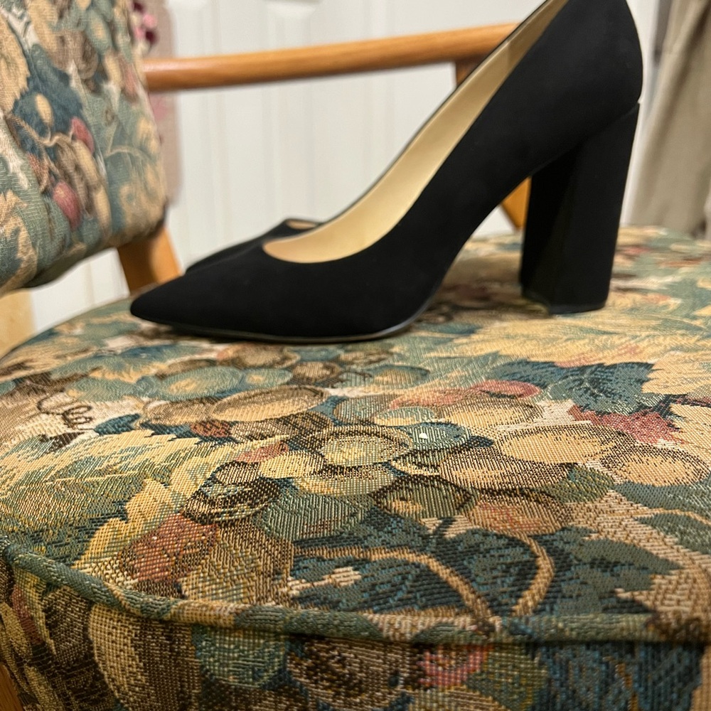 Nine West Black Block Heel Pumps